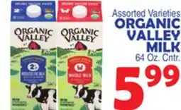 Bravo Supermarkets ORGANIC VALLEY MILK offer