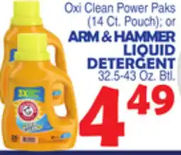 Bravo Supermarkets ARM & HAMMER LIQUID DETERGENT offer