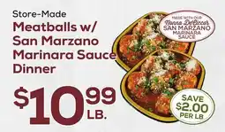 DeCicco & Sons Store-Made Meatballs w/ San Marzano Marinara Sauce Dinner offer