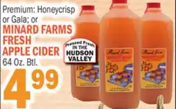 Bravo Supermarkets MINARD FARMS FRESH APPLE CIDER offer