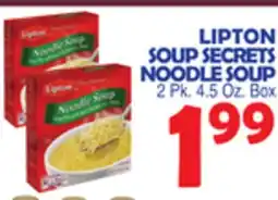 Bravo Supermarkets LIPTON SOUP SECRETS NOODLE SOUP offer
