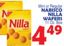 Bravo Supermarkets NABISCO NILLA WAFERS offer