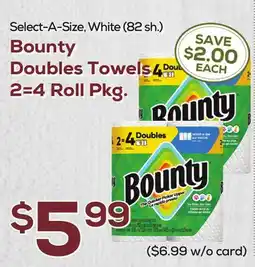 DeCicco & Sons Bounty Doubles Towels offer