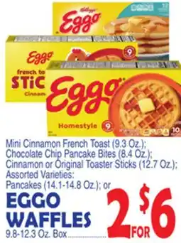 Bravo Supermarkets EGGO WAFFLES 9.8-12.3 Oz. Box offer