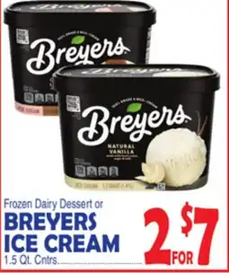 Bravo Supermarkets BREYERS ICE CREAM offer