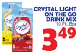 Bravo Supermarkets CRYSTAL LIGHT ON THE GO DRINK MIX offer