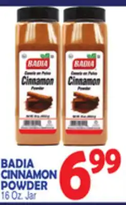 Bravo Supermarkets BADIA CINNAMON POWDER offer