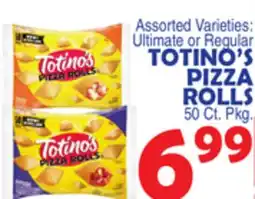 Bravo Supermarkets TOTINO'S PIZZA ROLLS offer
