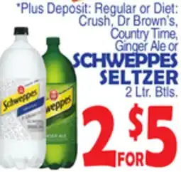 Bravo Supermarkets SCHWEPPES SELTZER offer