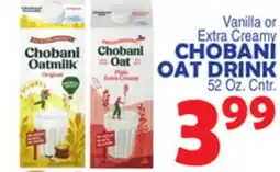 Bravo Supermarkets CHOBANI OAT DRINK offer