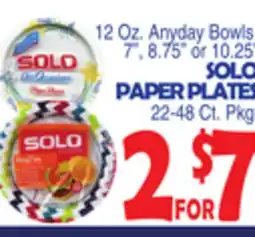 Bravo Supermarkets SOLO Paper Plates offer