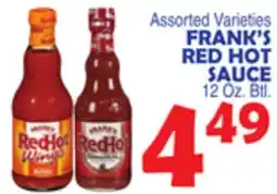 Bravo Supermarkets FRANK'S RED HOT SAUCE offer