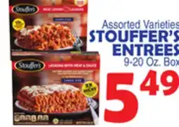 Bravo Supermarkets STOUFFER'S ENTREES offer