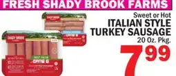 Bravo Supermarkets ITALIAN STYLE TURKEY SAUSAGE offer
