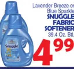 Bravo Supermarkets SNUGGLE FABRIC SOFTENER offer
