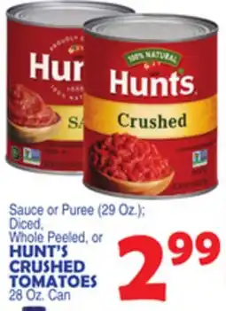 Bravo Supermarkets HUNT'S CRUSHED TOMATOES offer