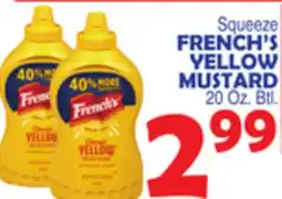 Bravo Supermarkets FRENCH'S YELLOW MUSTARD offer