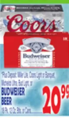 Bravo Supermarkets BUDWEISER BEER offer