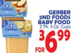 Bravo Supermarkets GERBER 2ND FOODS BABY FOOD offer
