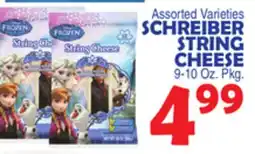 Bravo Supermarkets SCHREIBER STRING CHEESE offer