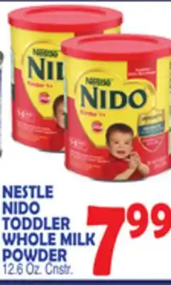 Bravo Supermarkets NESTLE NIDO TODDLER WHOLE MILK POWDER offer