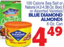 Bravo Supermarkets BLUE DIAMOND ALMONDS 6 Oz. Can offer