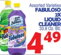 Bravo Supermarkets FABULOSO 2X LIQUID CLEANER offer
