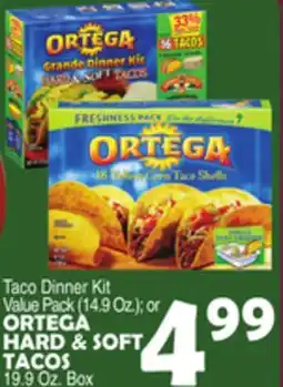 Bravo Supermarkets ORTEGA HARD & SOFT TACOS offer