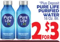 Bravo Supermarkets PURE LIFE PURIFIED WATER offer