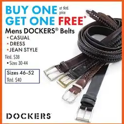 Boscov's Mens DOCKERS Belts offer