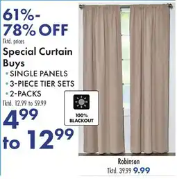 Boscov's Special Curtain Buys offer