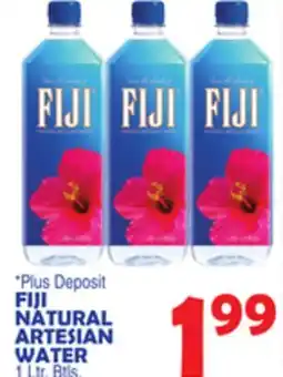 Bravo Supermarkets FIJI NATURAL ARTESIAN WATER offer