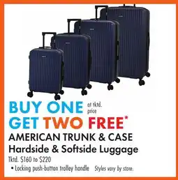 Boscov's AMERICAN TRUNK & CASE Hardside & Softside Luggage offer