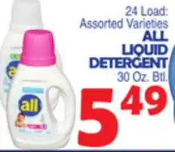 Bravo Supermarkets ALL LIQUID DETERGENT offer