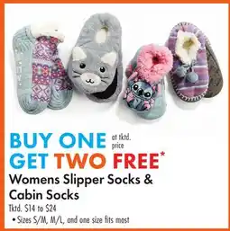 Boscov's Womens Slipper Socks & Cabin Socks offer