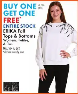 Boscov's ERIKA Fall Tops & Bottoms offer