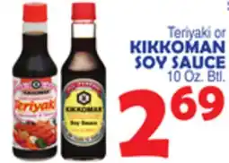 Bravo Supermarkets KIKKOMAN SOY SAUCE offer