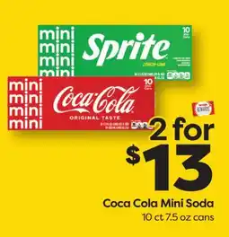 Weis Markets Coca Cola Mini Soda offer