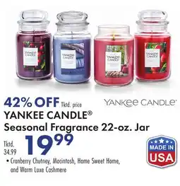 Boscov's YANKEE CANDLE Seasonal Fragrance offer