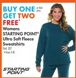 Boscov's Womens STARTING POINT Ultra Soft Fleece Sweatshirts offer