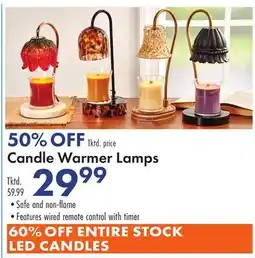 Boscov's Candle Warmer Lamps offer