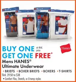 Boscov's Mens HANES Ultimate Underwear offer