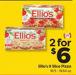 Weis Markets Ellio's 9 Slice Pizza offer