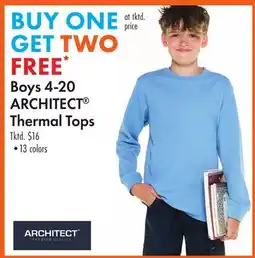 Boscov's Boys 4-20 ARCHITECT Thermal Tops offer