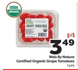 Weis Markets Weis By Nature Certified Organic Grape Tomatoes offer