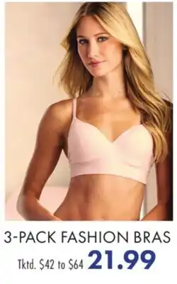 Boscov's 3-PACK FASHION BRAS offer
