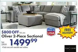 Boscov's Oliver 2-Piece Sectional offer