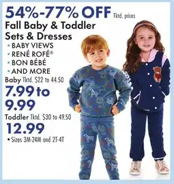 Boscov's Fall Baby & Toddler Sets & Dresses offer