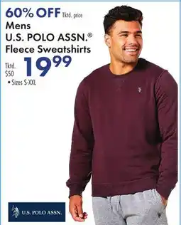 Boscov's Mens U.S. POLO ASSN. Fleece Sweatshirts offer