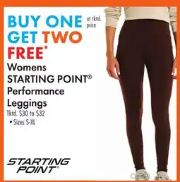 Boscov's Womens STARTING POINT Performance Leggings offer